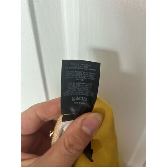 Express dress pants mustard yellow  colonist ankle midrise size 2 - Picture 6 of 6